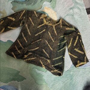 Skif International Reversible Sweater, One-of-a-Kind Wearable Art XS